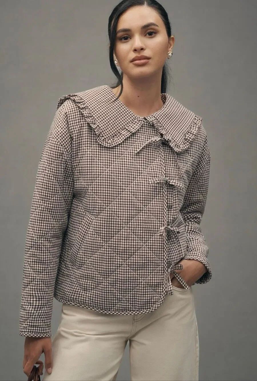 Anthropologie Maeve Collared Quilted Jacket NWT - Picture 4 of 4